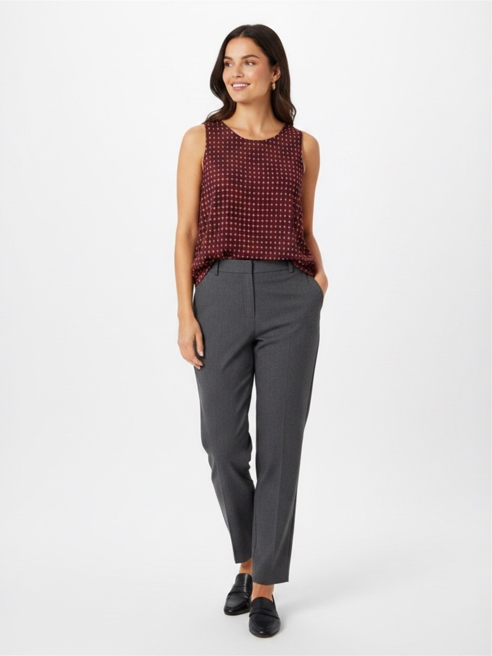 Old Navy maroon pattern sleeveless top Size 4X